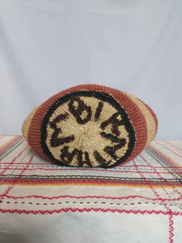 Sisal bag with leather straps - Image 7