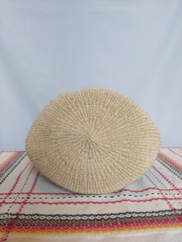 Sisal bag with leather straps - Image 8