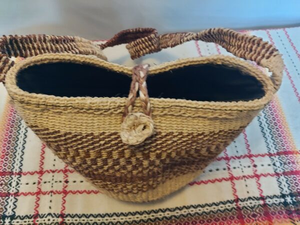 Sisal bag with sisal straps - Image 6