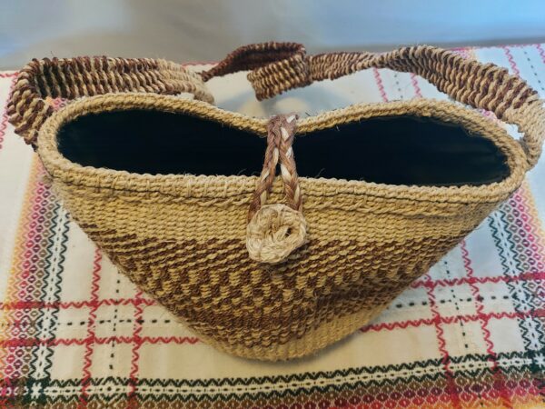 Sisal bag with sisal straps - Image 7