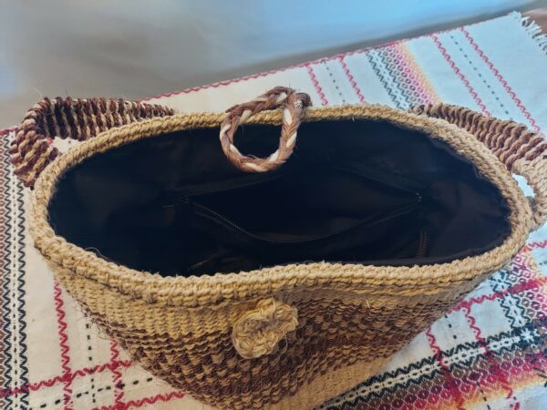 Sisal bag with sisal straps - Image 8