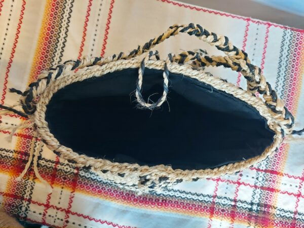Sisal bag with sisal straps - Image 7