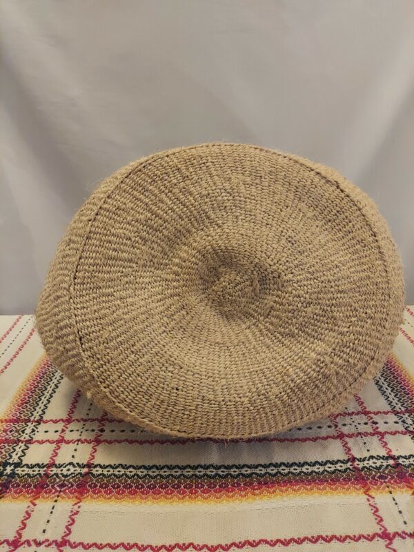 Sisal bag with leather straps - Image 4