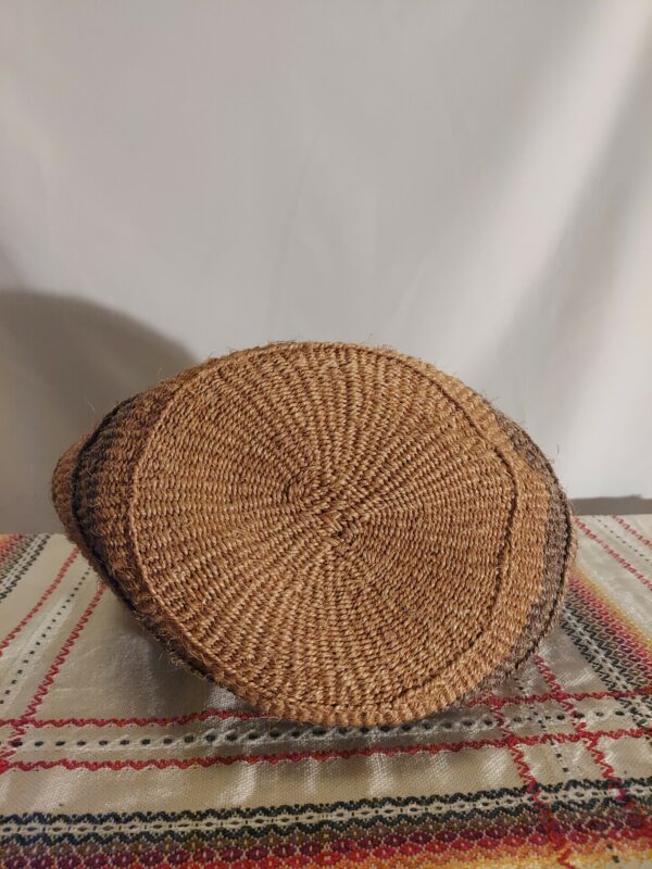 Sisal bag with leather straps - Image 5