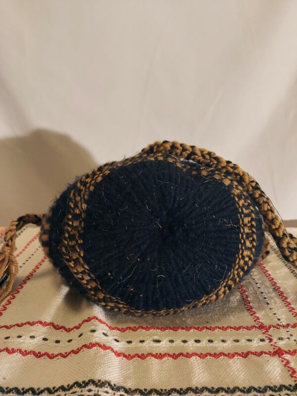 Woven wool bag with woven wool strap - Image 5